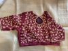 Picture of Maroon Raw Silk Blouse with kante