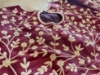 Picture of Maroon Raw Silk Blouse with kante