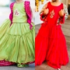 Picture of PL353 combo of long frock 3-5y