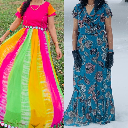 Picture of Traditional And Western longfrocks Combo.