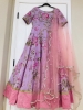 Picture of Designer Floral Georgette long frock with Net Dupatta