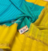Picture of Blue and Yellow mysore chiffon saree