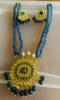 Picture of Beautiful bead Necklace can be worn as chain or necklace comes with earrings