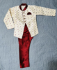 Picture of 2 sets - Full sleeves Silk Kurta with Printed Jacket &  Dhoti/Pajama , silk kurta and Pajama 1-2y