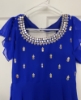 Picture of Blue colored anarkali kurta with mirror work