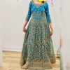 Picture of beautiful Blue Bridal Long Dress