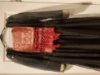 Picture of Black long frock with Red dupatta