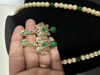 Picture of Pearl mala with green beads