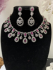 Picture of Ruby Victorian Necklace with earrings