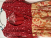 Picture of Red and Cream Long Frock