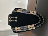 Picture of Long beads mala with kundan earrings