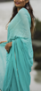 Picture of Light Blue Saree with 2 brocade  blouses