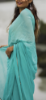 Picture of Light Blue Saree with 2 brocade  blouses