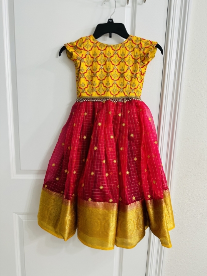 Picture of Party wear Indian Frock 3-4y