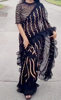 Picture of Black sequins georgette saree