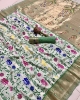 Picture of Floral meenakari Paithani border saree