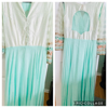 Picture of Mint green and peach color long dress