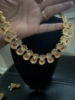 Picture of Coral ad necklace set in gold finish