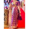 Picture of Purple benaras  saree (without blouse)