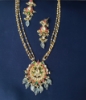 Picture of pachi kundan necklace with earrings