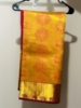 Picture of Golden yellow semi pattu saree