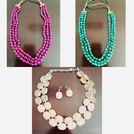 PunarviAuthentic|PreLoved|SustainableSet of 3 Beads sets