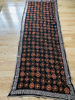 Picture of Black and gold half saree with 2 dupattas and kutch work  blouse