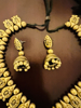Picture of New Gold Finish Terracota Haram with Jhumkas