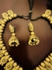 Picture of New Gold Finish Terracota Haram with Jhumkas