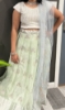 Picture of Pastel green organza lehenga