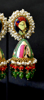 Picture of Hand painted Meenakari Radha Krishna earrings