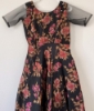 Picture of Black Floral Organza Dress