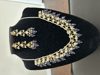 Picture of Paachi kundan necklace with amethyst beads