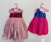 Picture of Vine birthday dress and Benaras frock combo 2-3y