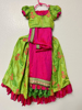Picture of Pink and parrot green langa voni 4-6y