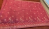 Picture of Gorgeous English pink party wear saree with peacock work allover