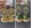 Picture of Meenakari jhumkas combo