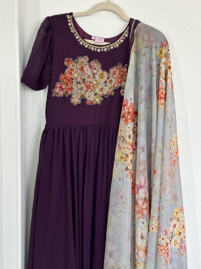 Picture of Wine colour dress