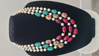 Picture of Victorian beads mala set with earrings