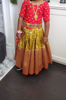 Picture of Benaras lehanga with raw silk blouse 4-6y