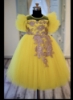 Picture of yellow tulle dress 2-3y