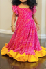 Picture of pink bandhini frock 2-3y