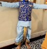 Picture of Yahvi Designer Royal Blue Kurtha set 2-4y