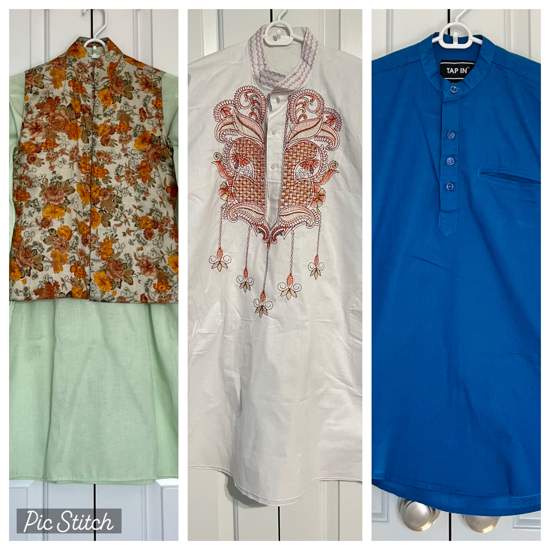 Picture of 10-12 year old boy kurta sets combo