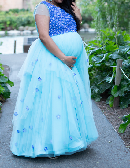 Picture of Maternity Blossom Gown.