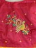 Picture of New Mango yellow semi pattu saree with machine work blouse