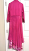 Picture of Designer Jacket style high low gown in Pink