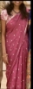 Picture of Pretty onion pink chinnon saree