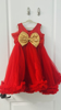 Picture of Red high low frock 2-3y