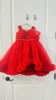 Picture of Red high low frock 2-3y